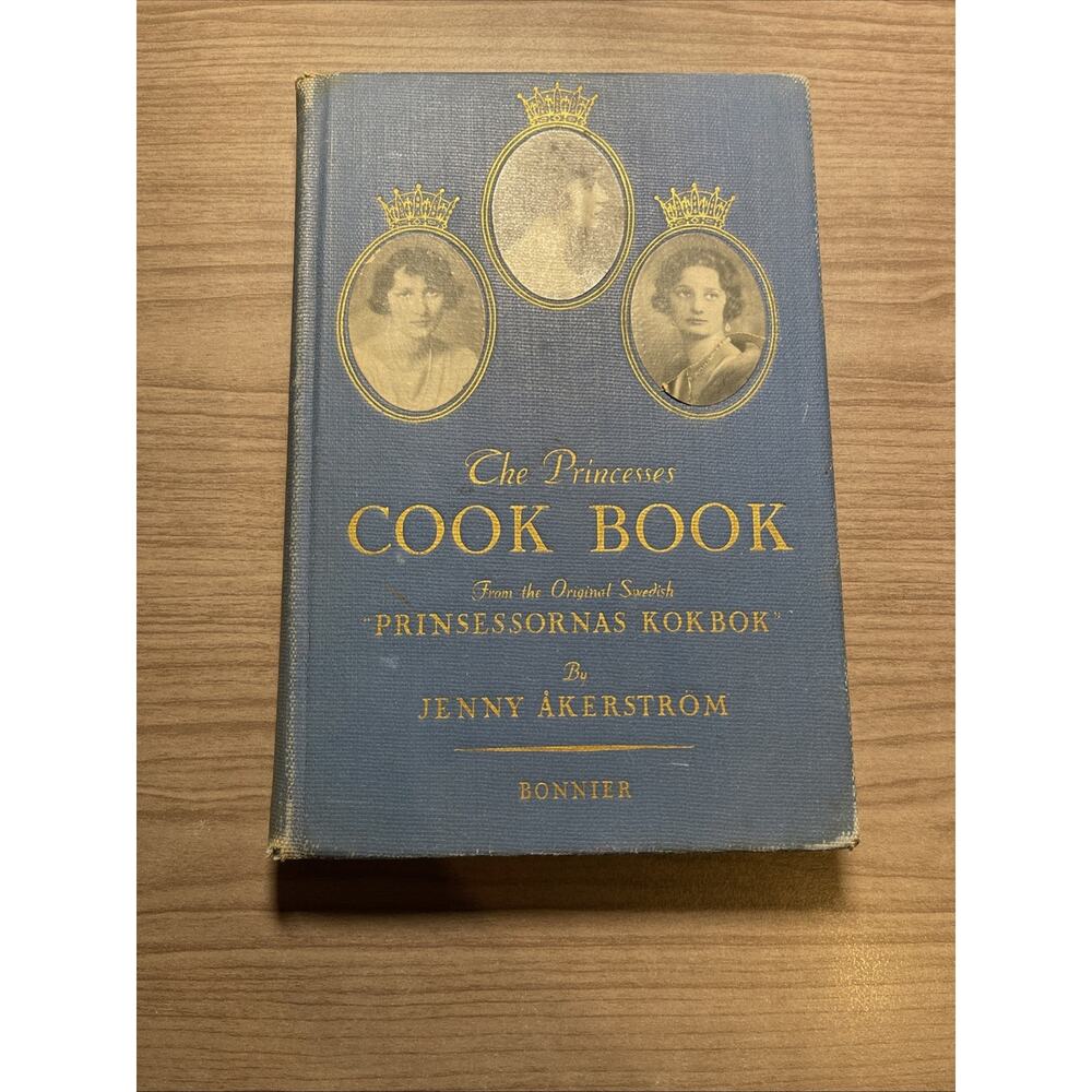 The Princesses Cook Book By Jenny Akerstrom-1936 Vintage